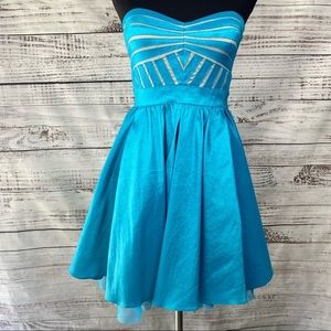 sachin and babi light blue dress Homecoming Dresses for Women main image 0